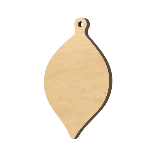 <b><span style="font-size: 20px;">Fancy Long Christmas Ornament Shaped Wood Ornament (Single) </span></b>