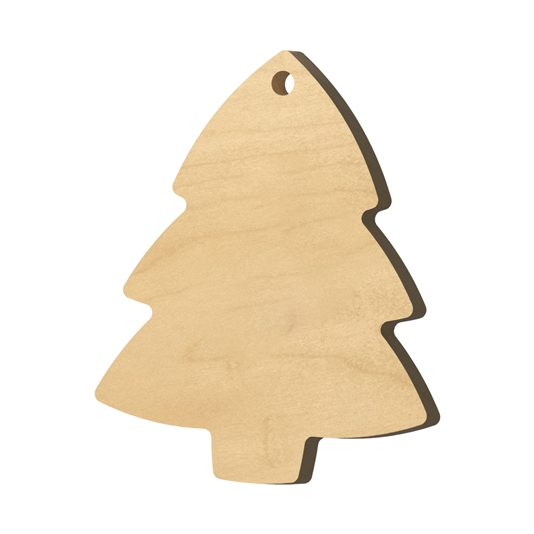 <b><span style="font-size: 20px;">Christmas Tree Cookie Shaped Wood Ornament (Single) </span></b>